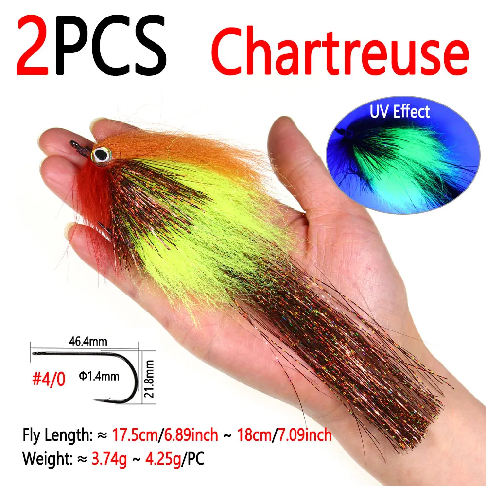 2pcs Chartreuse