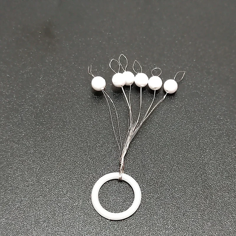 50 paquetes/lote flotador de pesca redondo 00 # -5 #   (5 mm-15 mm) Accesorios para aparejos de pesca de carpa con forma de bola Bobber de espuma de 5 mm-15 mm B683 - imagen 2