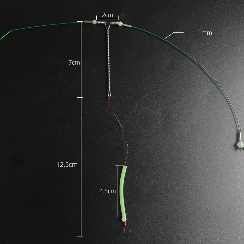 Juego de línea de soporte de gancho de cuerda de equilibrio, línea de pesca de acero para caña de mar, accesorios de pesca antienredos para fundición de caña de mar LA - imagen 5