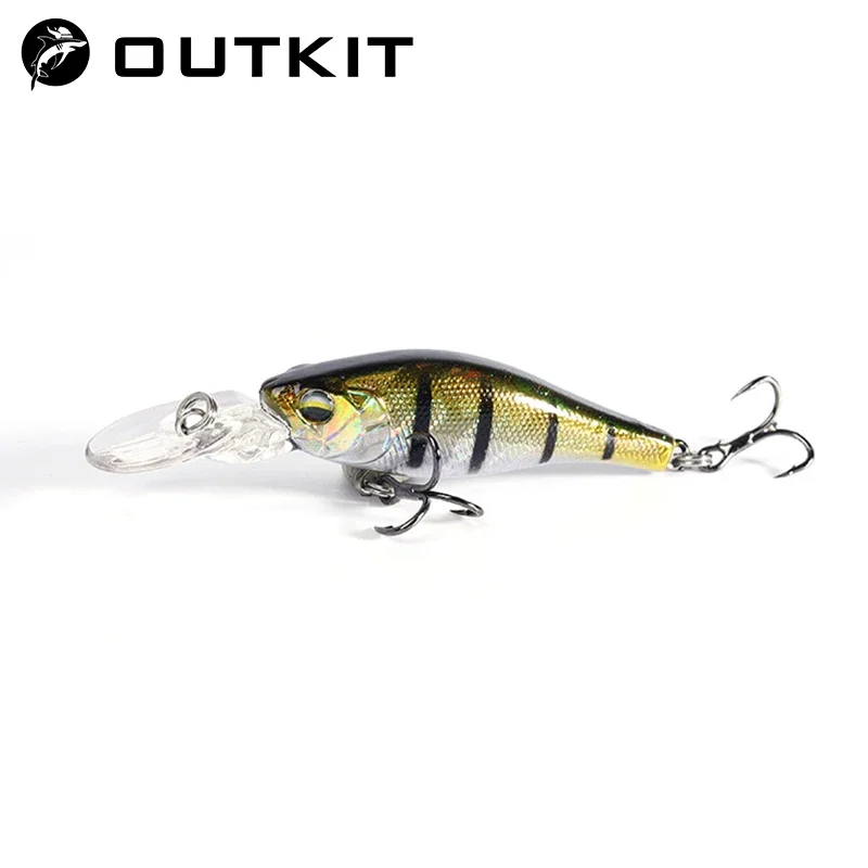 OUTKIT nuevo 1 Uds hundimiento lento Minnow señuelo de pesca 5cm 3,9g columpio realista peces pequeños buceo profundo señuelos duros Japón cebos de invierno - imagen 5