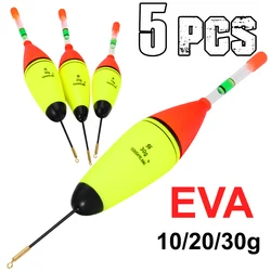 Sougayilang 5 unids/lote juego de flotadores de pesca 10g 20g 30g boya flotante de espuma Bobber para accesorios de pesca equipo aparejos de pesca