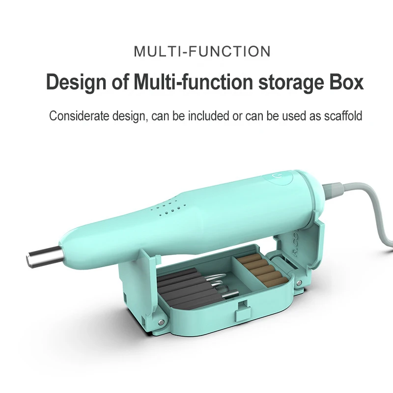 Máquina pulidora eléctrica inteligente para uñas, pulidora de uñas con velocidad ajustable, lima de uñas, juego de brocas para pedicura - imagen 4