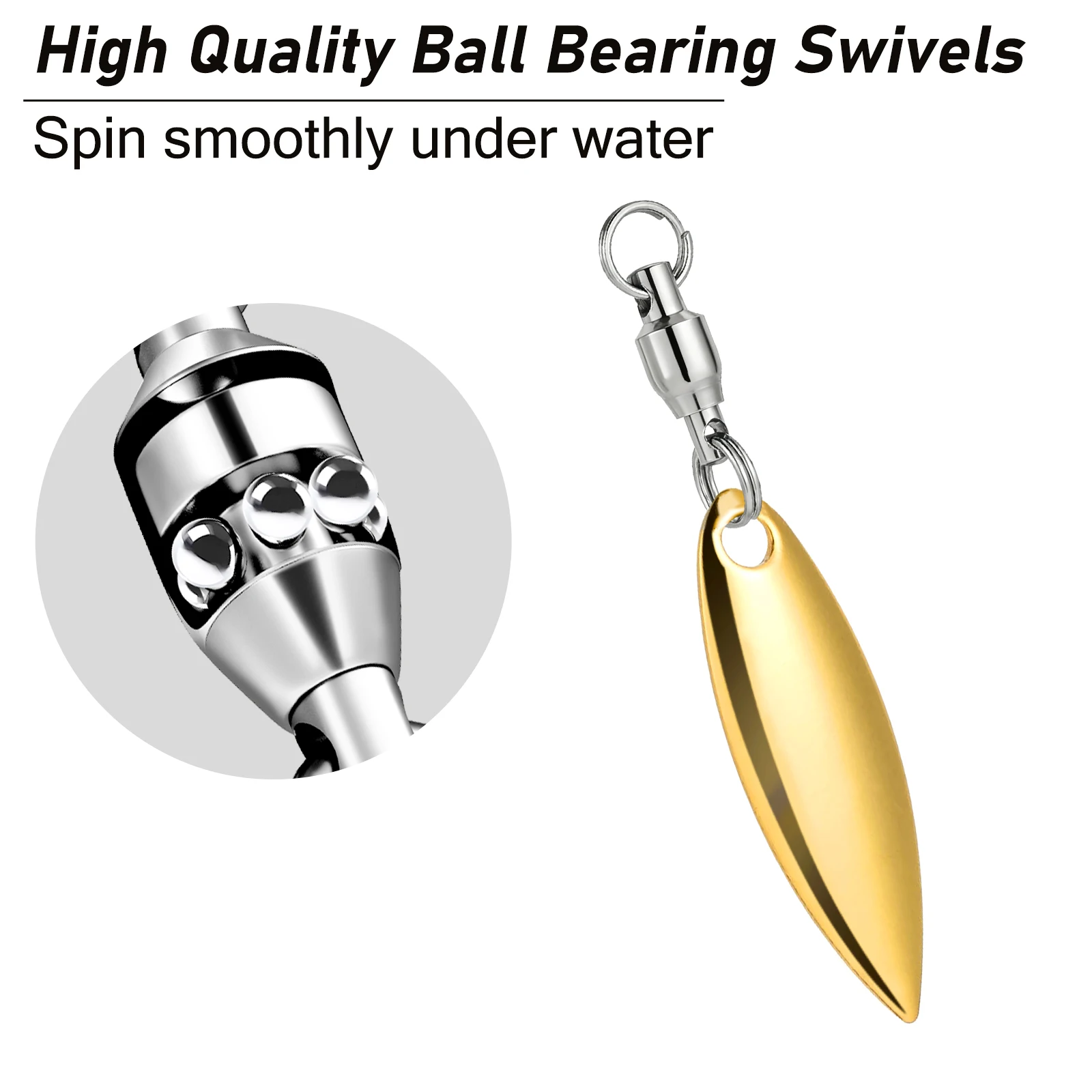 Cuchillas giratorias Colorado/Willow para spinnerbait y swimbait - imagen 2