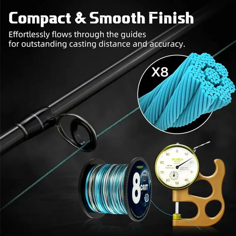 ThornsLine-sedal de pesca japonés de 8 hebras, hilo trenzado fuerte de 100% m, multifilamento suave, para pesca en agua de mar, 500 PE accesorios de pesca pesca accesorio pesca accesorios mar hilo trenzado pesca - imagen 3