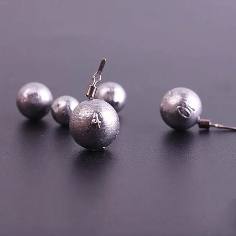 10 unids/lote, plomos de plomo de agua de alta calidad, giratorios, peso de plomo, aparejos de pesca, señuelos de plomo, peso para 3g 5g 7g - imagen 3