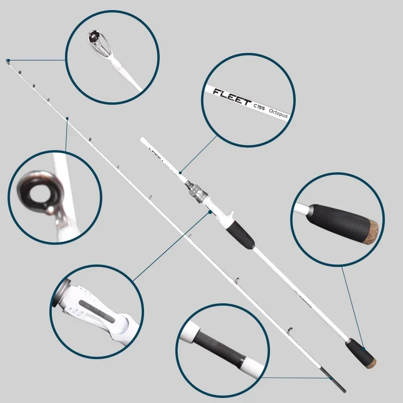 Mavllos-señuelo de pesca de pulpo, caña de fundición de calamar, 20-120g M, Punta sólida, Jigging ligero - imagen 5