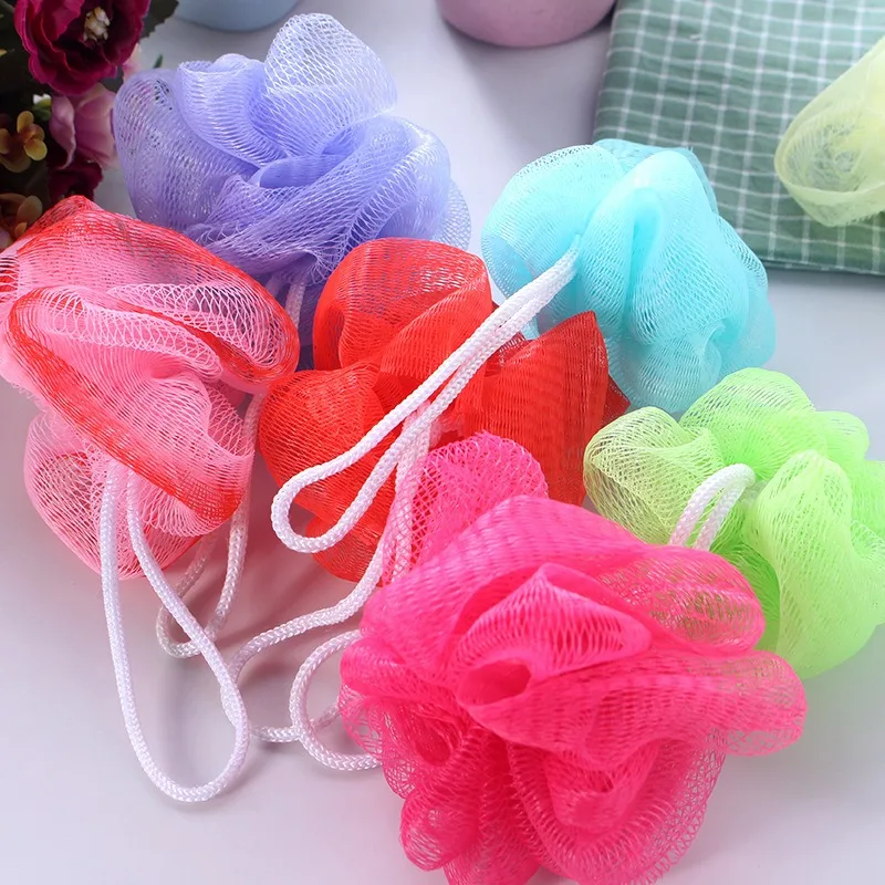 Puff esponja exfoliante de malla – Cepillo corporal para baño y ducha - imagen 3
