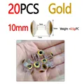 10mm 20pcs Gold