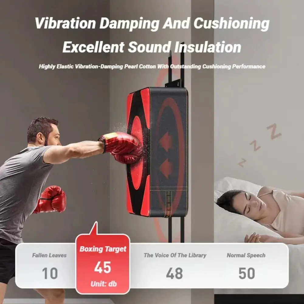 Nueva almohadilla de boxeo de pared ajustable, objetivo de boxeo de cuero sin taladro, almohadilla de entrenamiento de Taekwondo a prueba de golpes, deportes de combate - imagen 4