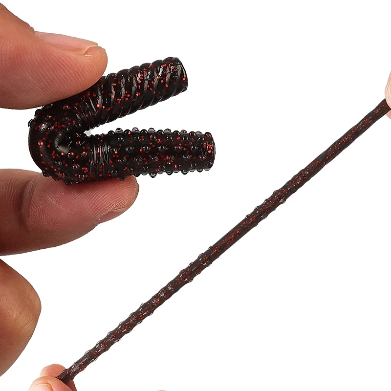 TAIYU 5 uds 6,5 cm 3,9g palo flotante gusano señuelo TPE gusano de fideos con cebo suave de pescado - imagen 3
