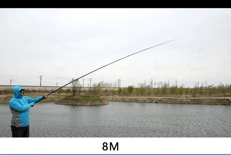 Caña de pescar de alto carbono, 8m, 9m, 10m, 11m, 12m, 13m, caña alimentadora eléctrica, caña telescópica dura ultraligera, punta de repuesto para pesca de carpa B527 - imagen 5