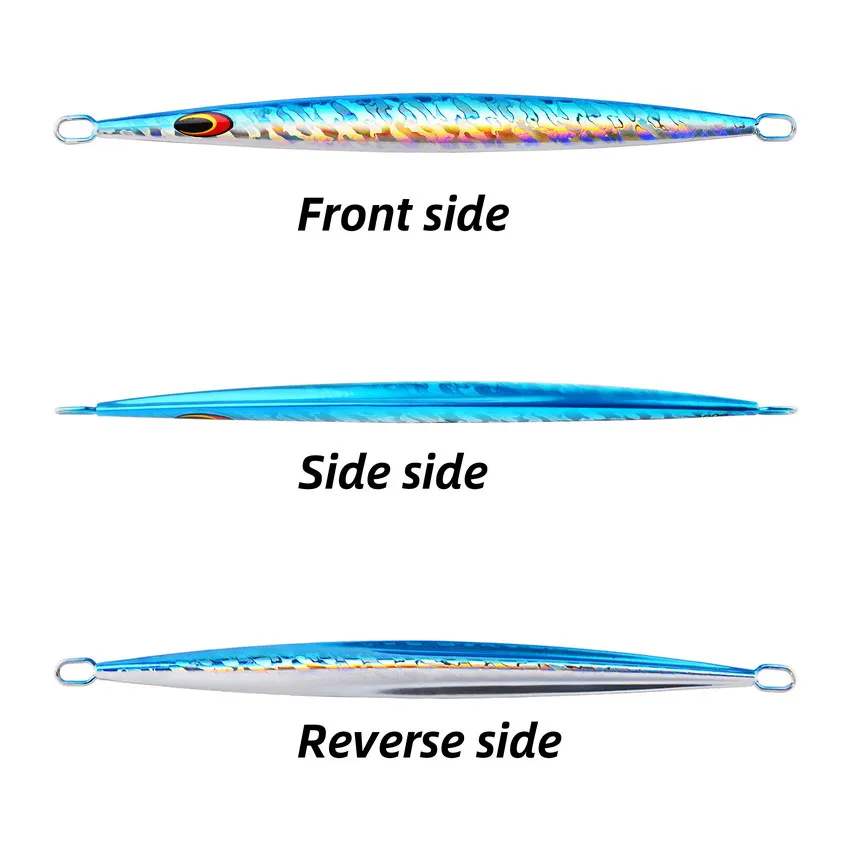 1 Uds. Cebo de plantilla de Metal 80g 120g pesca de mar de agua salada interruptor de señuelo de plantilla de Metal de hundimiento rápido cebo de señuelo de Jigging - imagen 3