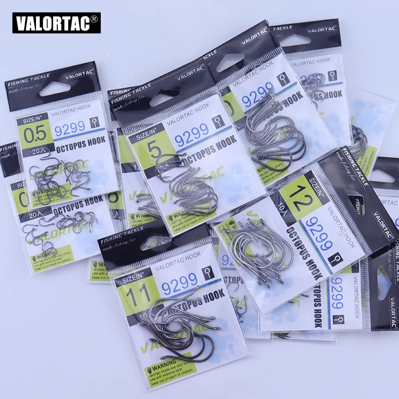 Anzuelos de pulpo de alto carbono, conjunto de aparejos de anzuelo circular con púas, anzuelo de pesca de dureza de punto 5C para pesca de carpa - imagen 2