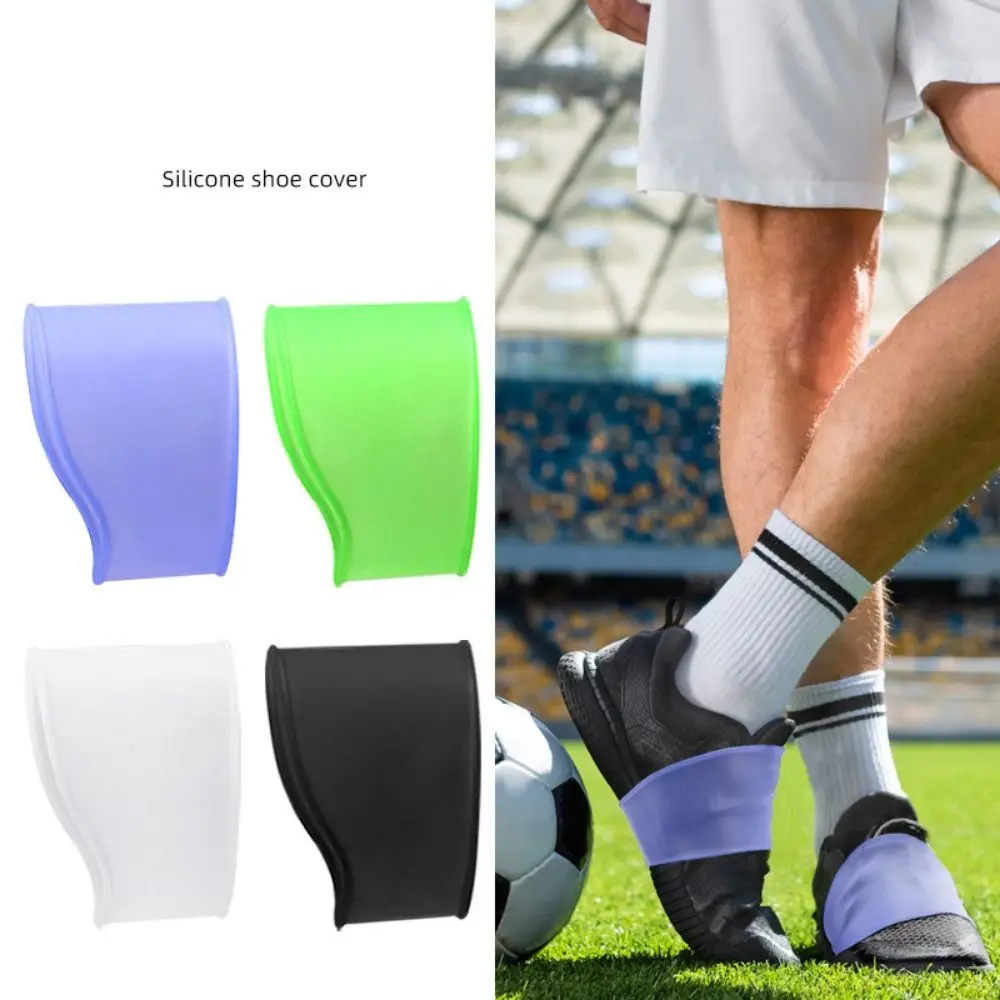 Bandas de encaje de fútbol de silicona, cubierta fija de entrenamiento de fútbol, cubierta de encaje de tacos, cubiertas de cordones antideslizantes elásticas para mujeres y hombres - imagen 3