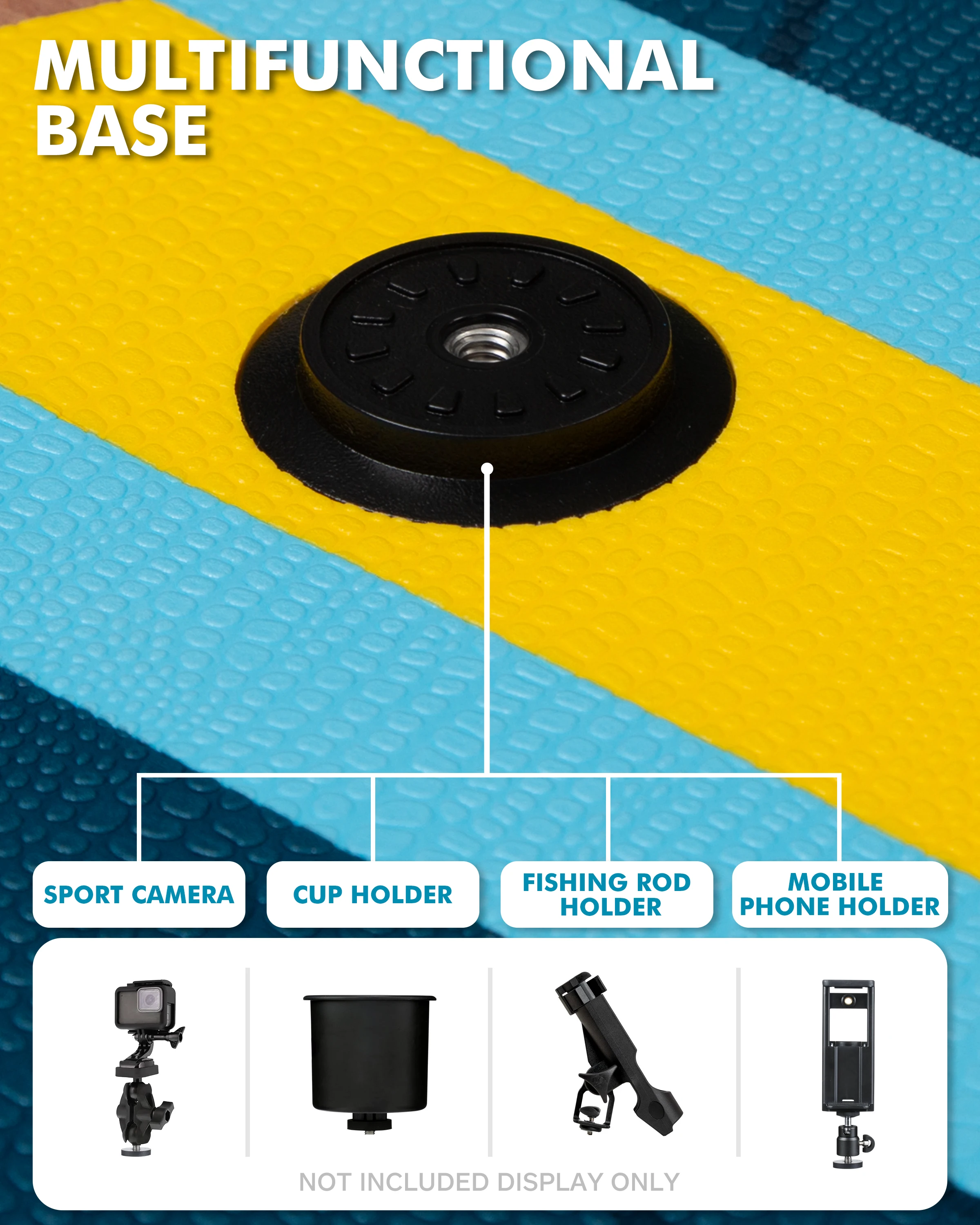 WETARE tabla de Paddle inflable SUP impermeable 11'6''x35''x6''Pesca acuática de estilo de pie para adultos con accesorios SUP сап soltрд - imagen 4