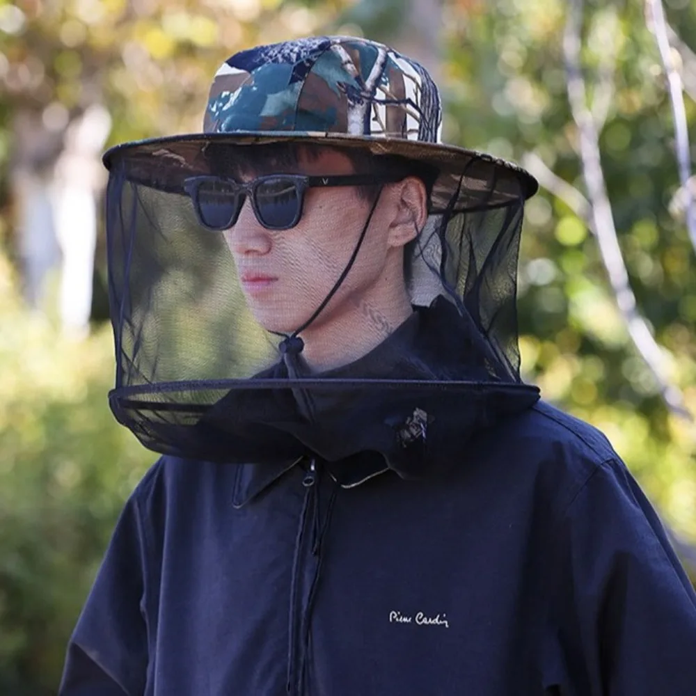 Sombrero antimosquitos con protección solar para exteriores, gorra plegable informal para pesca, malla de red, protección contra insectos y abejas, gorra a prueba de insectos para hombres y mujeres - imagen 2