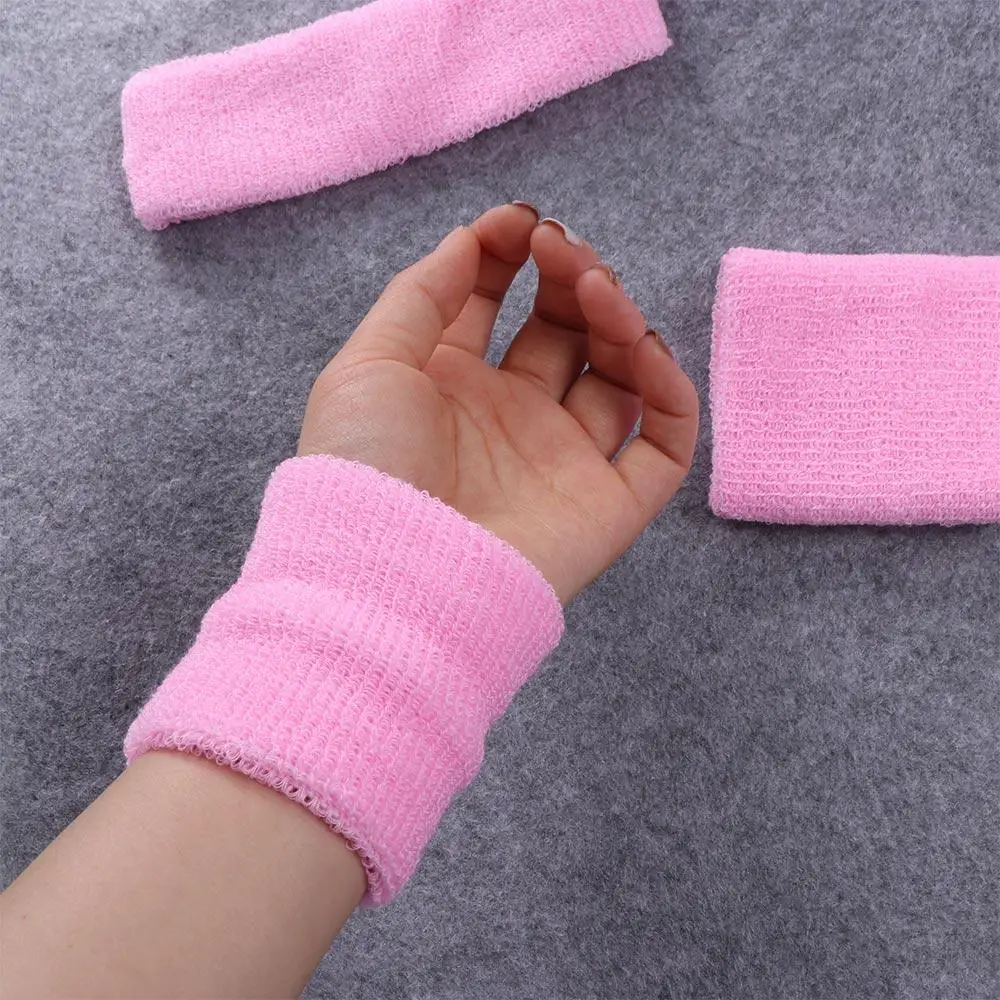 Banda para la muñeca Banda absorbente para yoga Banda para la cabeza para tenis Banda para el sudor Diadema para el sudor Pulsera deportiva para hombre - imagen 4