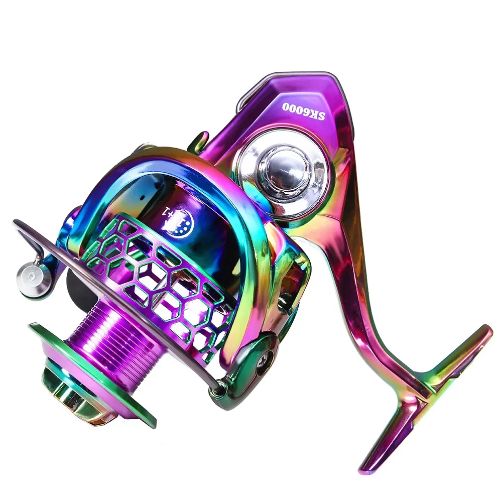 BAKAWA-carrete de Pesca de 8-15KG, arrastre máximo, de Metal, giratorio, para carpa, mar, agua salada, rodamiento de acero inoxidable 5,0: 1 4,7: 1 - imagen 3