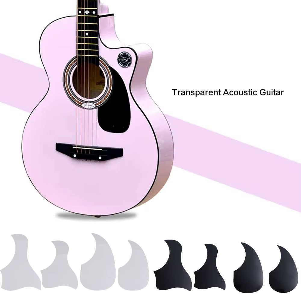 Protector de guitarra transparente ABS, golpeador de guitarra acústica transparente en forma de pájaro en forma de agua, transparente y duradero - imagen 3