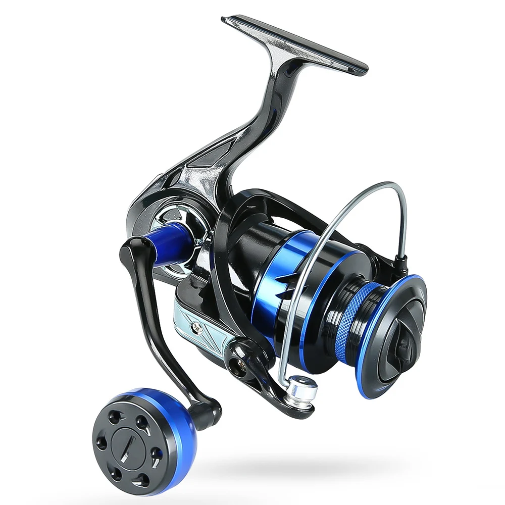 Carretes de pesca giratorios de grafito, 12KG de arrastre máximo, acero inoxidable, 13 BB, mango intercambiable derecho/izquierdo duradero para agua dulce - imagen 3