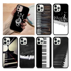 Funda Piano Musical para iPhone 14‑17 – Protección con llave integrada