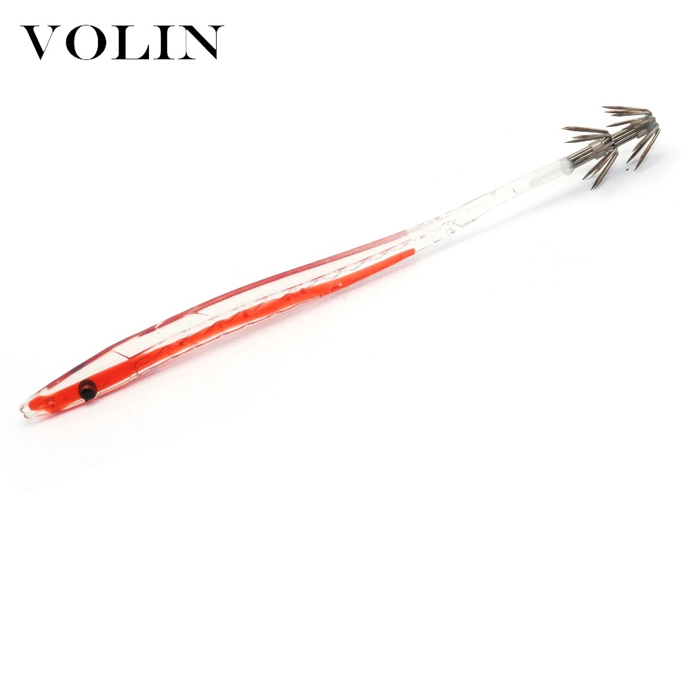 VOLIN-señuelo de pesca de sepia, anzuelo de calamar Artificial para barco de mar, 2 piezas, 143mm, 3,5g - imagen 5