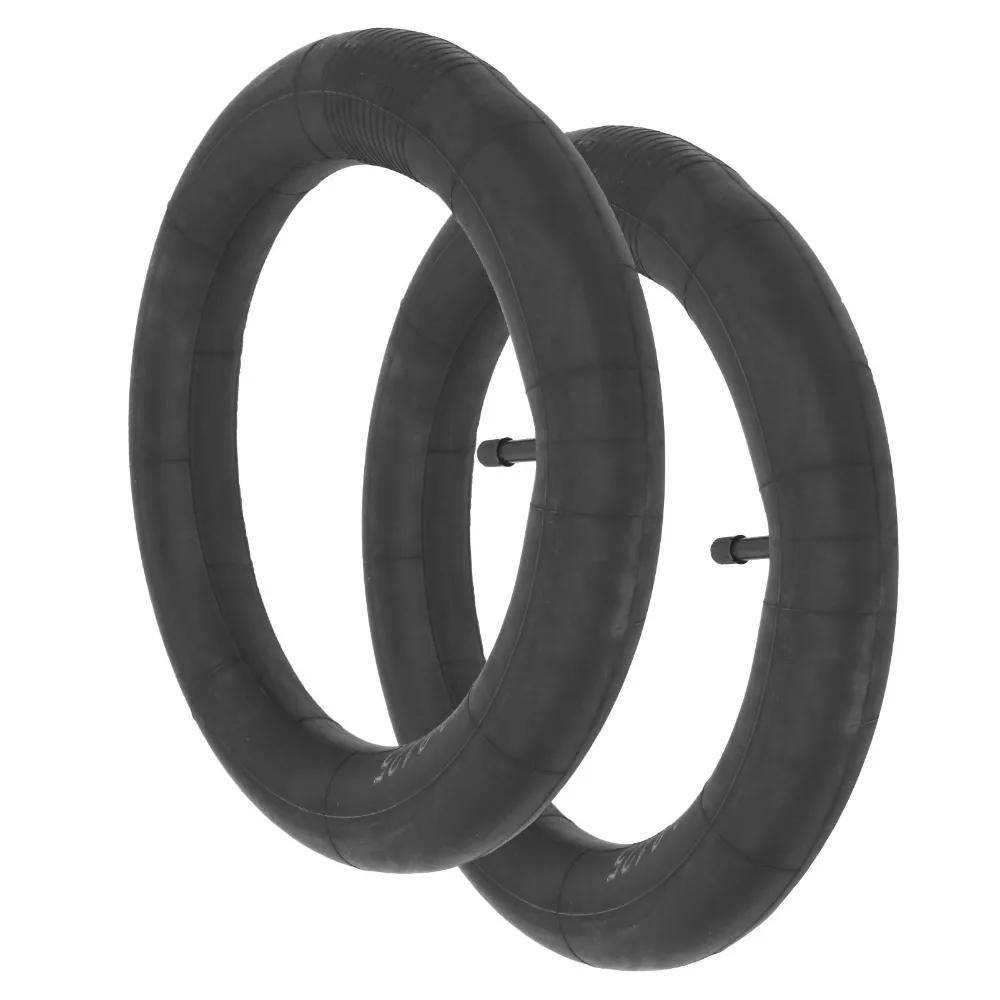 Paquete de 2 tubos de bicicleta de 12x2.125, válvula Schrader, tubo interior de goma butílica para bicicleta de 33mm para válvula Schrader de alta resistencia - imagen 3