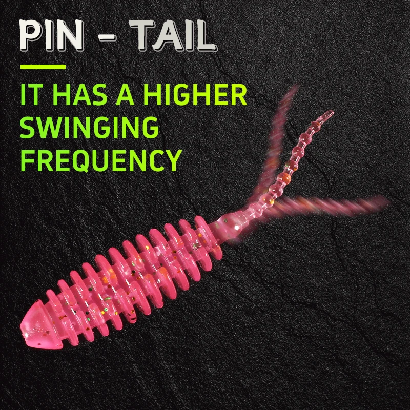 Supercontinent CHORO cola de cebo suave pequeña 50mm Pesca Artificial Leurre Souple Señuelos de Pesca - imagen 5