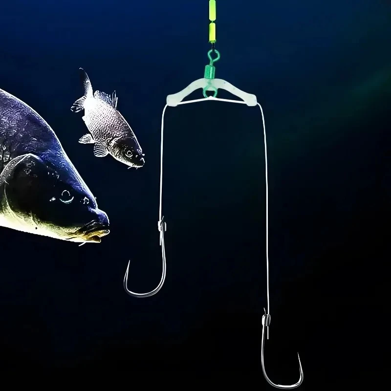 Separador anzuelos silicona antienredos – Bifurcador para aparejos pesca - imagen 5
