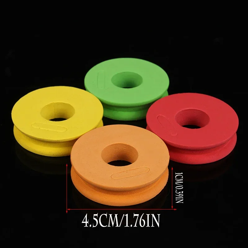 100 unids/lote tablero de alambre de espuma EVA redondo tablero de línea de bobinado gancho aparejo enrollador Keeper líder bobinas carretes accesorios de sedal - imagen 2