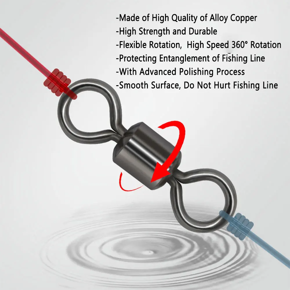 Bimoo-aparejos de pesca de roca marina, accesorios de anzuelos, señuelo giratorio, herramientas de pesca DIY, Texas Rigs - imagen 4