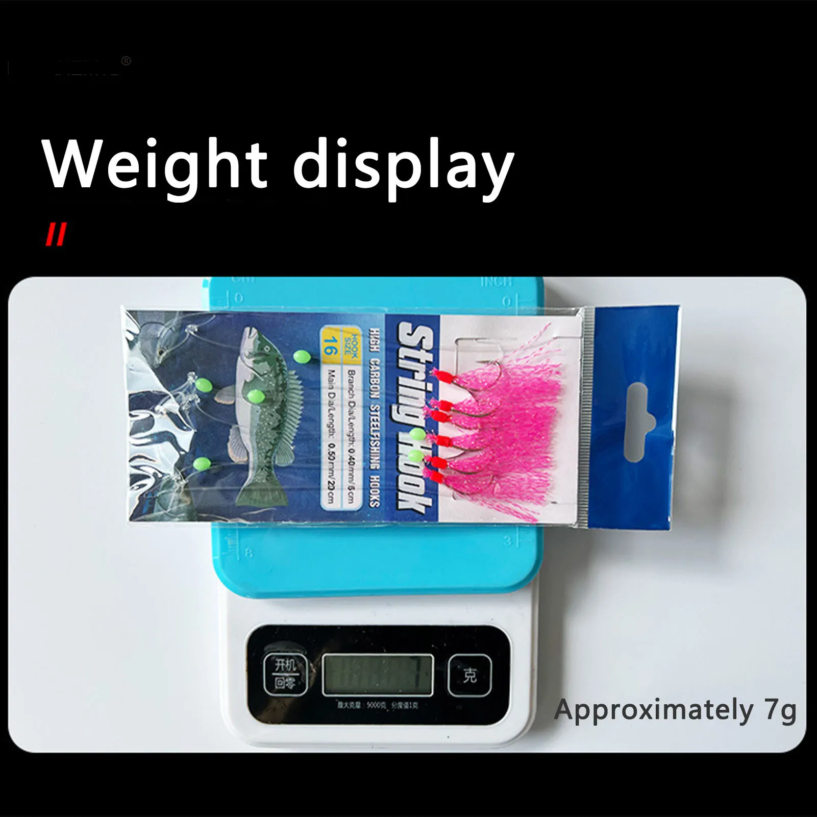 Aparejos de pesca luminosos, 1 cuerda (6 piezas), para pesca en agua dulce y salada - imagen 4