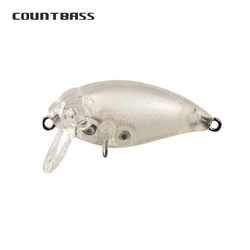 Countbass 10 Uds 35mm/1,38 "2,1g/0,07oz señuelos duros flotantes en blanco, cebos de pesca sin pintar, Crankbait, Wobblers