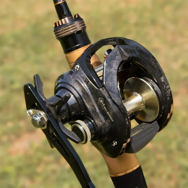 Serie SW, relación de engranaje 6,4:1, carcasa de fibra de carbono, arrastre máximo de 35 libras, carrete de Baitcasting de Metal, para agua dulce y salada - imagen 5