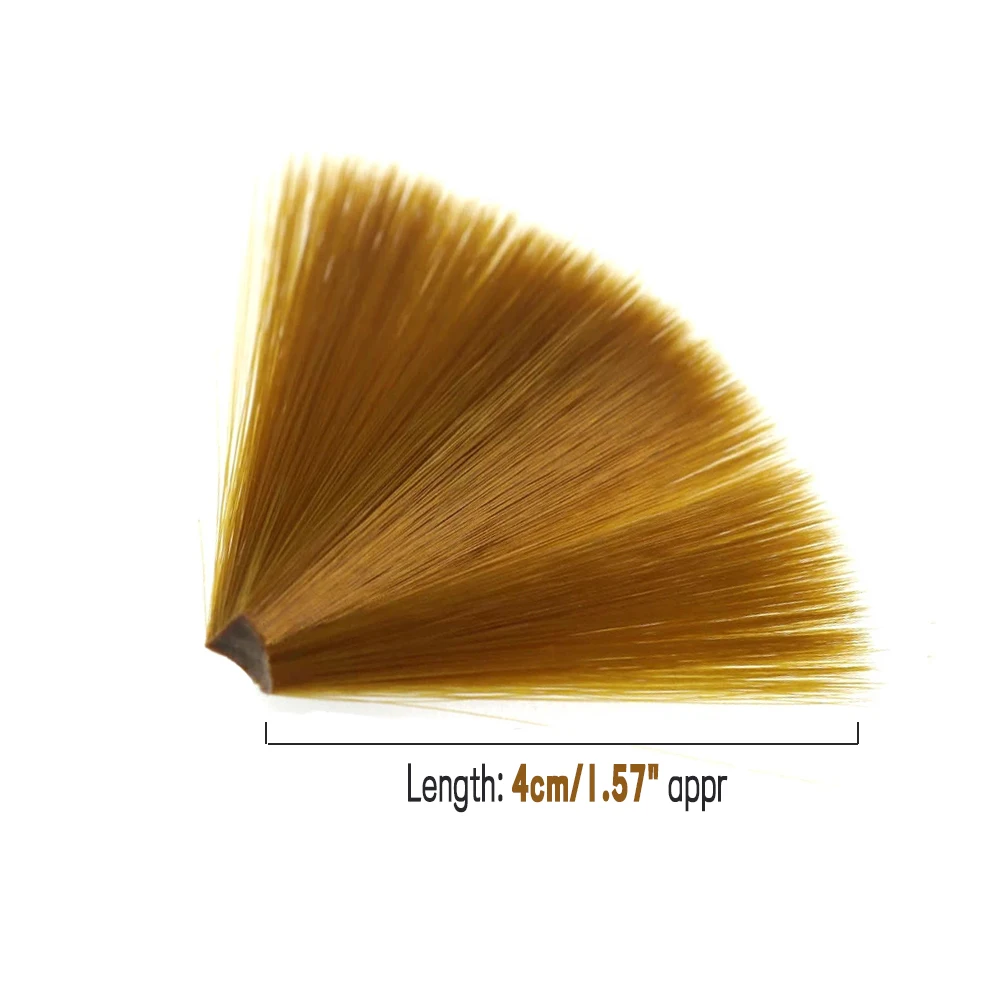 Paquete de 2 fibras de nailon sintético cónico para mosca seca, Material rígido para atar colas de Mayfly, microfibras de Hi-Float, alas de mosca seca - imagen 4