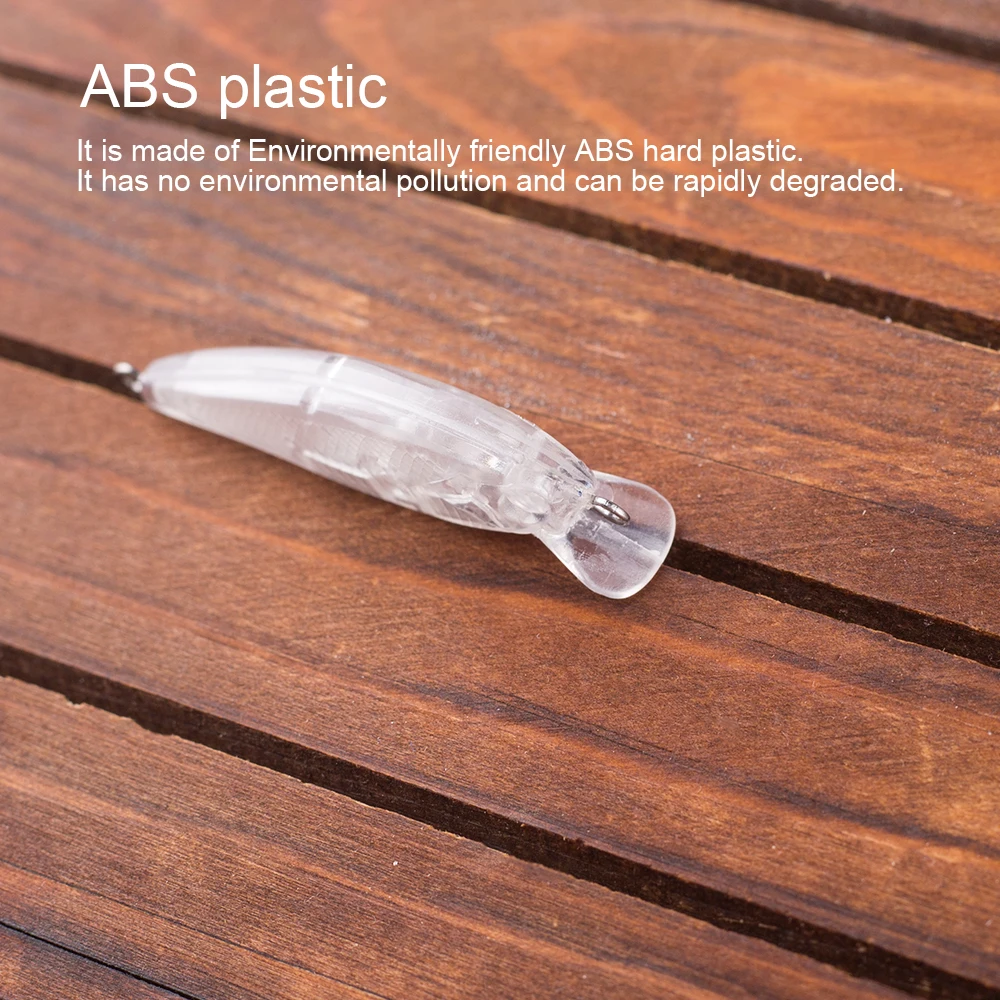 Hanlin-Minnow sin pintar, Señuelos de Pesca, aparejos de trucha y lubina, 10/20 piezas, 5CM, 3G - imagen 5