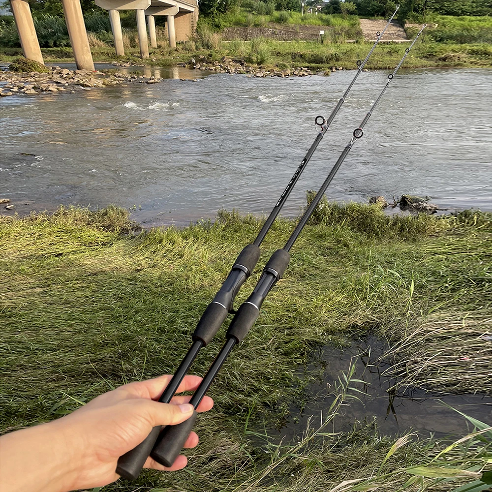 Caña de pescar giratoria de carbono, señuelo JIG, alimentador, 1,8 m, 1,68 m, para viaje, 2 secciones, potencia M para sardina de pescado - imagen 5