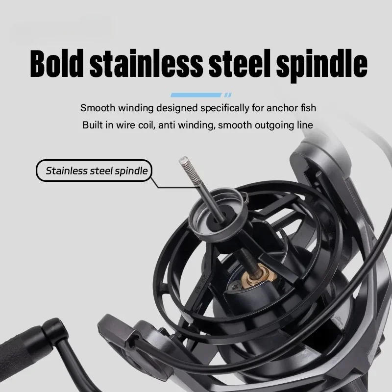 Carrete de Metal completo serie YT4500-8500, carrete de pesca giratorio de mar para Jigging Trolling, tiro largo y Surf de agua salada - imagen 3