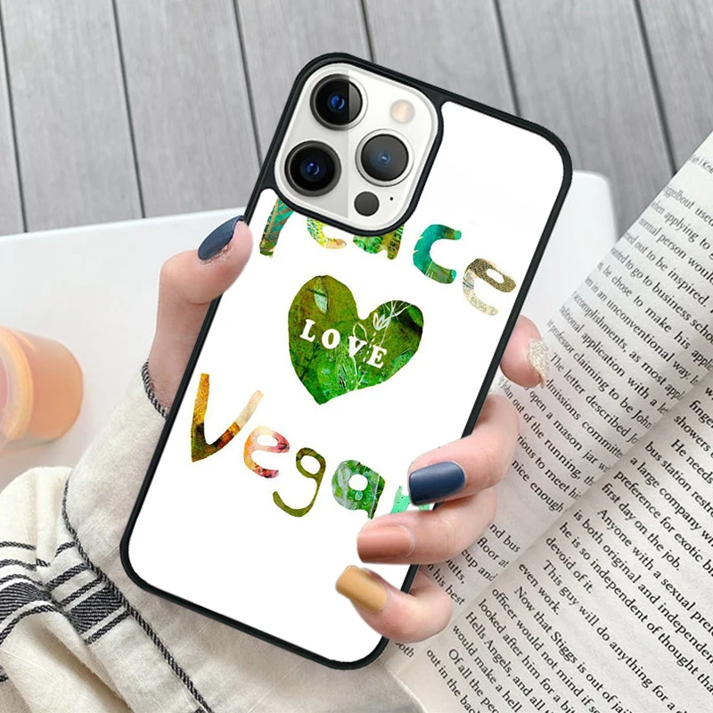Funda de teléfono con diseño de comida vegetariana