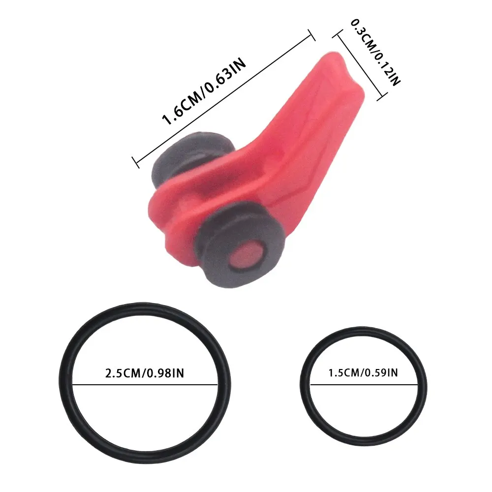 Soporte de cebo de 50 Uds., gancho de pesca de plástico, soporte de seguridad para señuelo con 2 anillos de goma para caña de pescar, aparejos de pesca - imagen 4