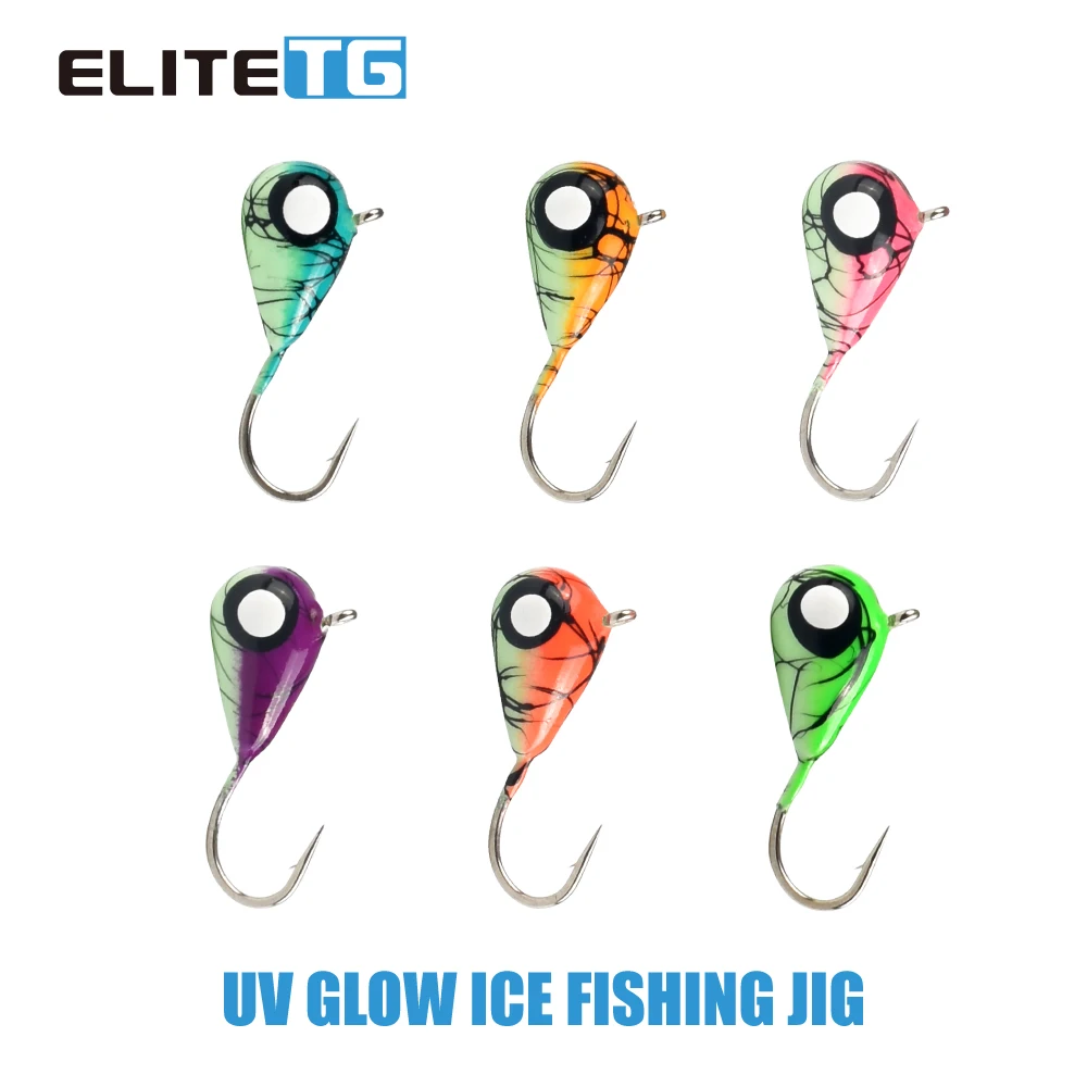 Hayabusa Elite TG Jigs Hielo UV - Material DIY para Perca - imagen 2