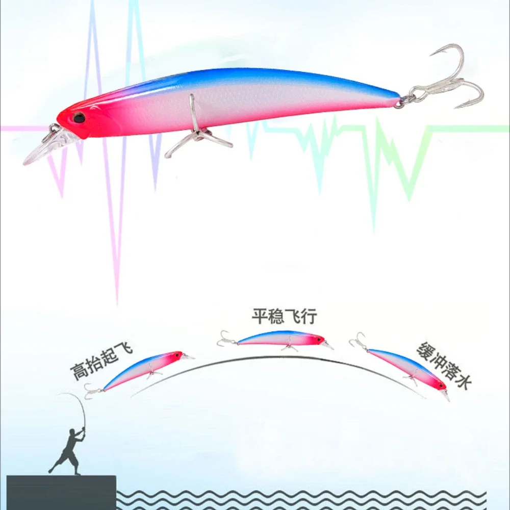 Señuelo de pesca Jerkbait de fundición larga, pececillo que se hunde, 110mm, 20,8G, aparejos de cebo Artificial para lubina de agua salada, 1 ud. - imagen 4
