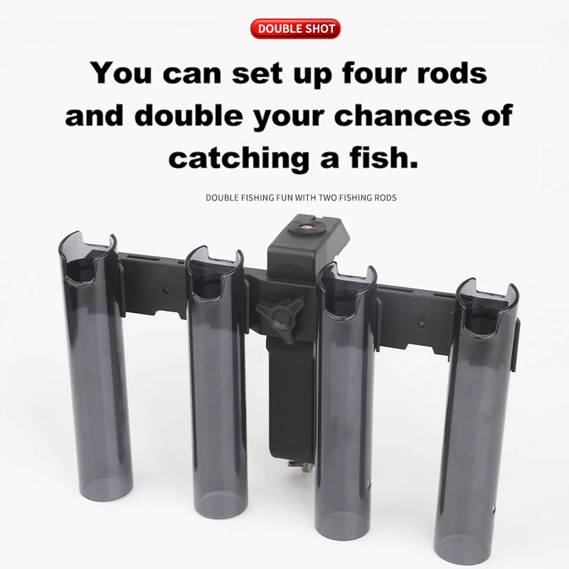 ZYZ-soporte para caña de pescar, herramienta ajustable de alta resistencia, de nailon, para mar, señuelo, 4 tubos - imagen 3