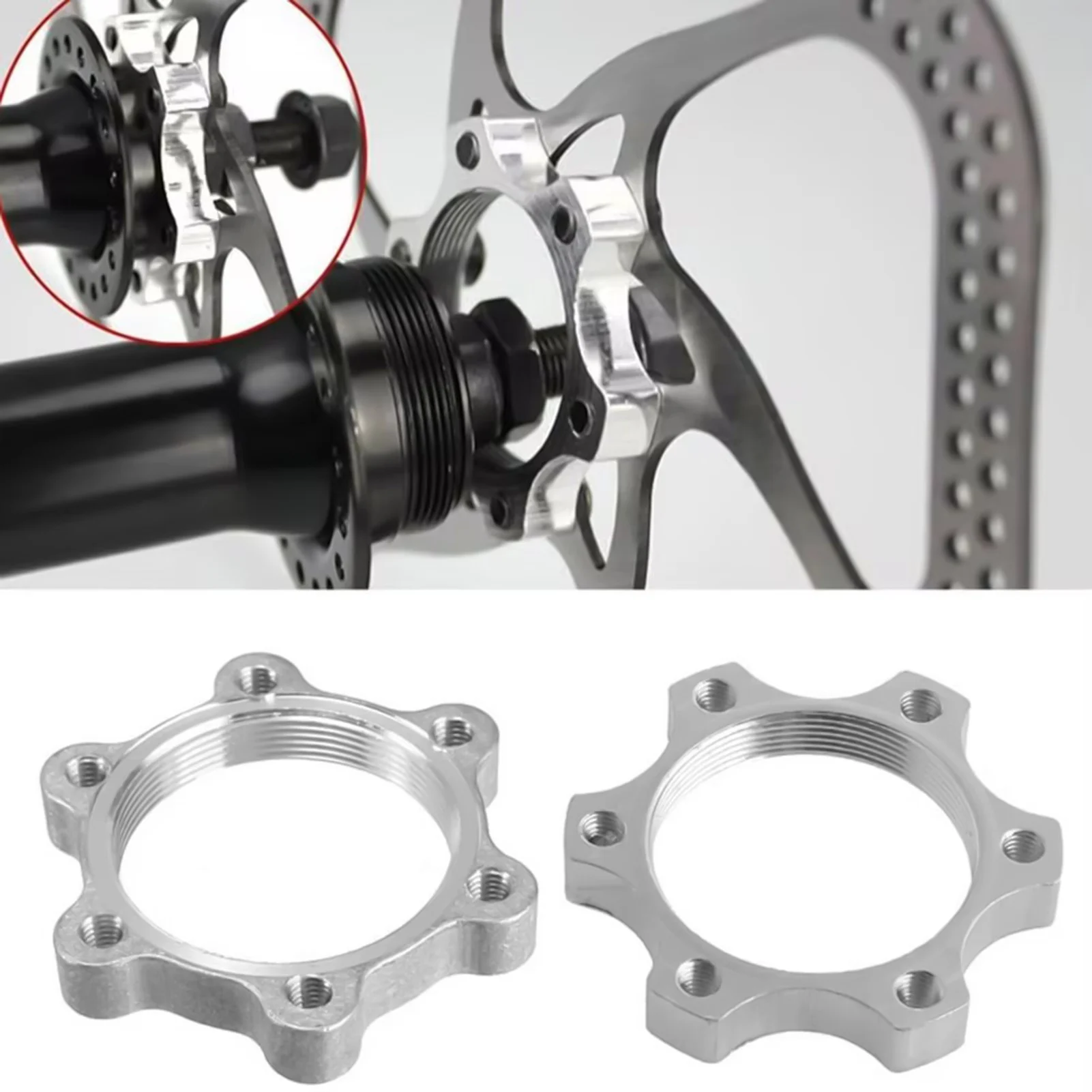 Rotor freno disco 44mm 48mm 6 orificios – Recambio bicicleta montaña - imagen 5