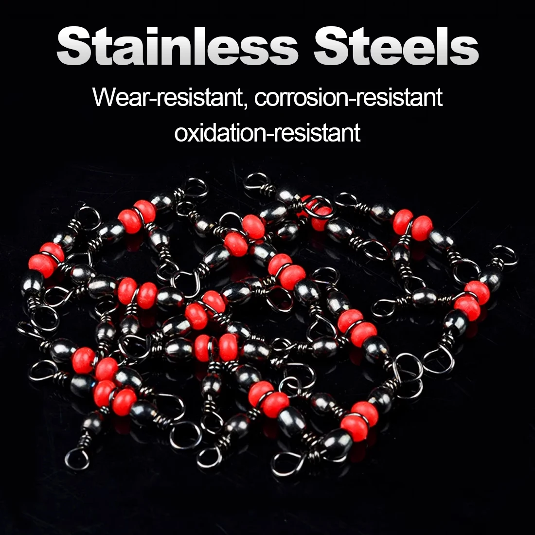 FishTrip-línea cruzada giratoria de 3 vías, acero inoxidable, resistente, aparejo giratorio en T, prevención de giros y enredos - imagen 5