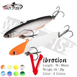 WALK FISH 18g 28g señuelo de Pesca con vibración Shiriten Baguette silicona Rattlin Vibs señuelo suave Pesca Jig Pesca en hielo señuelo giratorio
