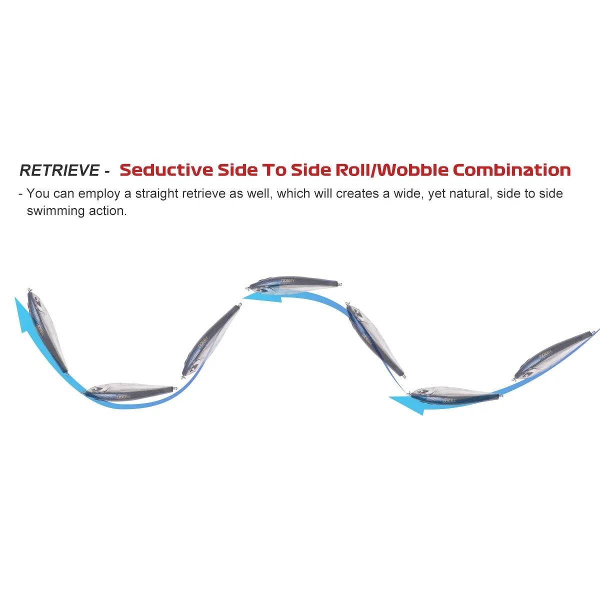 Noeby Stickbait cebo Twitch costero 115mm 38g hundimiento Jerk Wobble 3X ganchos cebo duro Artificial para Señuelos de Pesca de agua salada - imagen 5