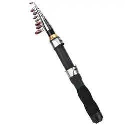 Caña de pescar extensible portátil – Fibra y acero para mar y hielo