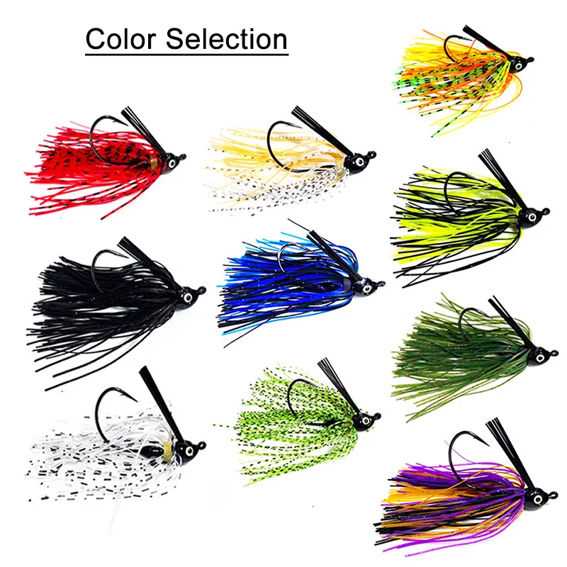 Cebo de silicona para lubina, anzuelo de goma Wobbler de 7G/10G/14G, para Pesca con barba, Lucio, Walleye - imagen 4