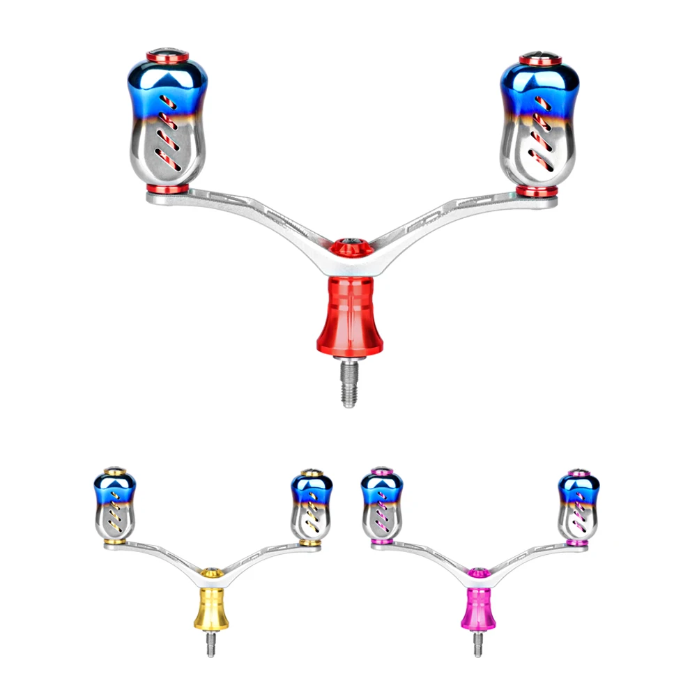 DEUKIO-mango de carrete giratorio, balancín de pesca, alta resistencia, peso ligero, aluminio aeronáutico, exquisito perilla de Metal para D/S - imagen 5